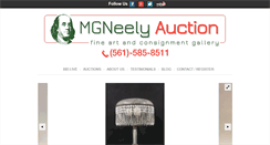 Desktop Screenshot of neelyauction.com